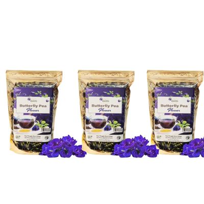 ACT Organic Butterfly Pea Flower 8 oz - Pack of 3